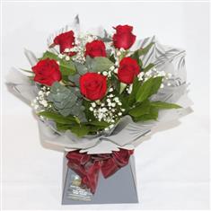 6 Rose Hand-Tied Bouquet